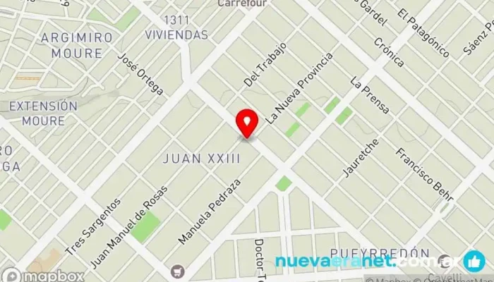 mapa de Sucree pasteleria boutique Pastelería en Comodoro Rivadavia