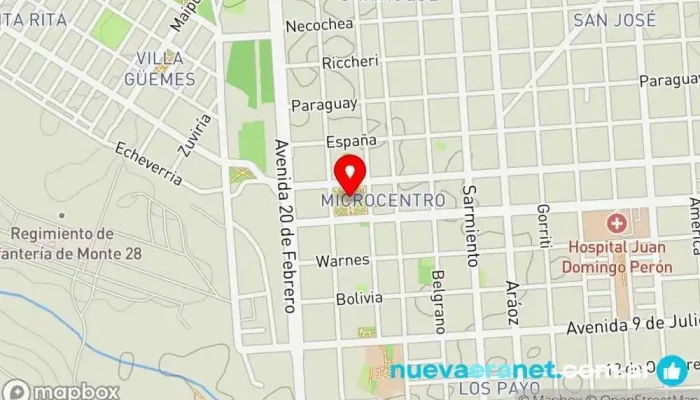 mapa de Tartagal  en Tartagal