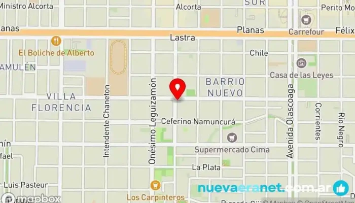 mapa de TE VA A GUSTAR Panadería, Pastelería en Neuquén