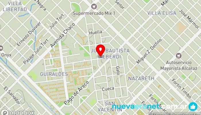 mapa de Tentaciones Chaco Pastelería en Resistencia