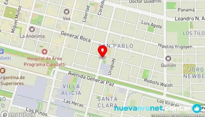 mapa de Tentaciones Panadería en Cipolletti