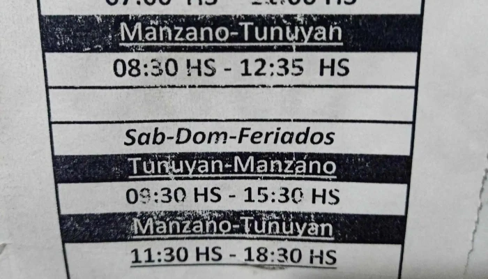 Terminal De Omnibus De Tunuyan Mendoza Sitio Web - Tunuyán