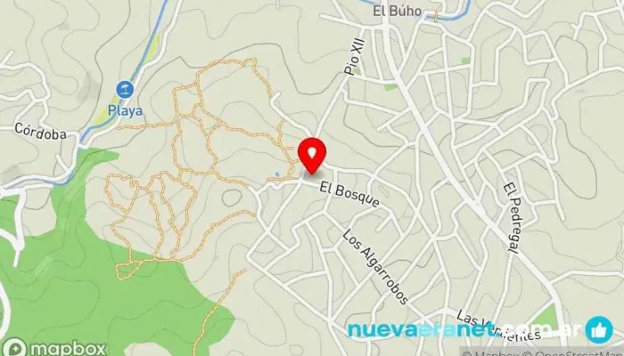 mapa de Terra Nostra Casa rural en El Manzano