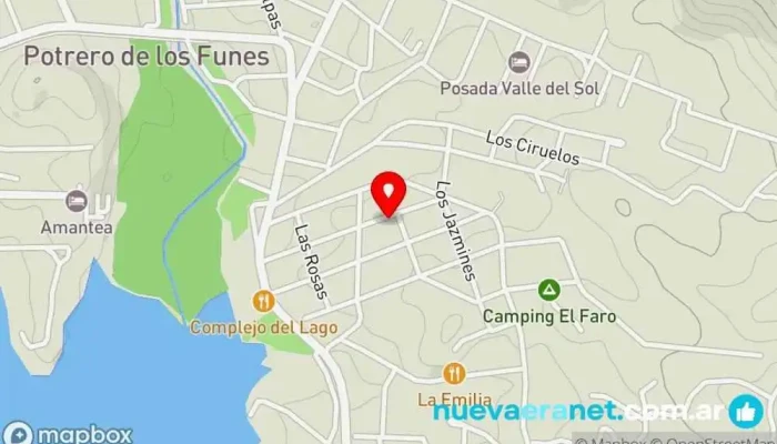 mapa de Terrasole Cabañas Complejo hotelero, Casa rural en Potrero de los Funes