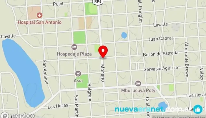 mapa de Terrazas Propiedades Agencia inmobiliaria en Mburucuyá