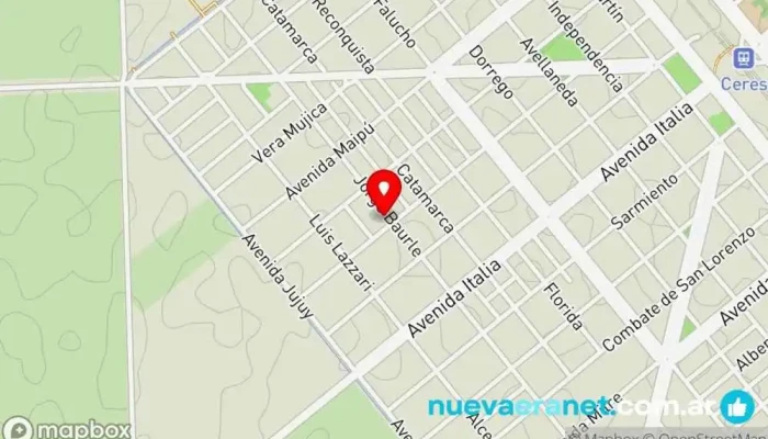 mapa de Tia betty Panadería en Ceres