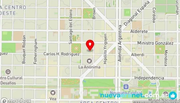 mapa de Tiempo de Dulzura SRL Pastelería en Neuquén