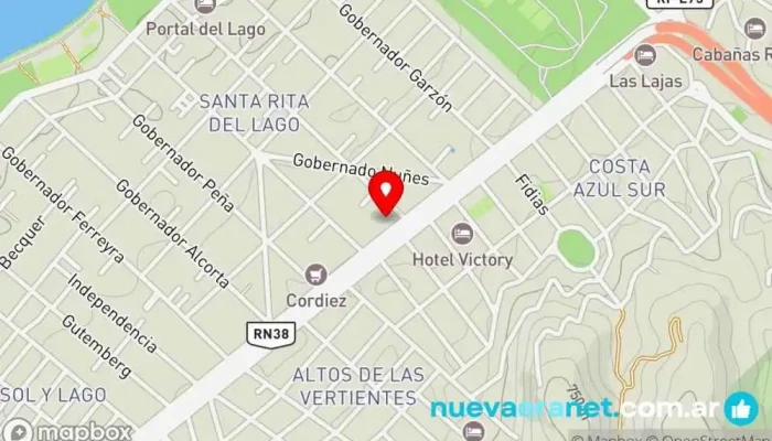 mapa de Todo Pan- Todo Rico Panadería en Villa Carlos Paz