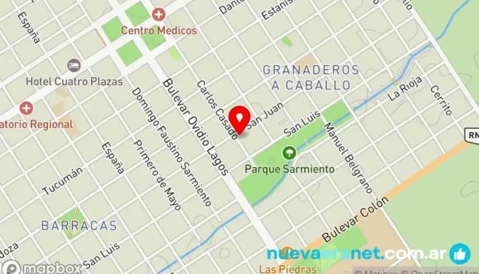 mapa de Todo tortas Panadería en Casilda