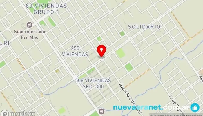 mapa de Tortas al paso Panadería en Paso de los Libres