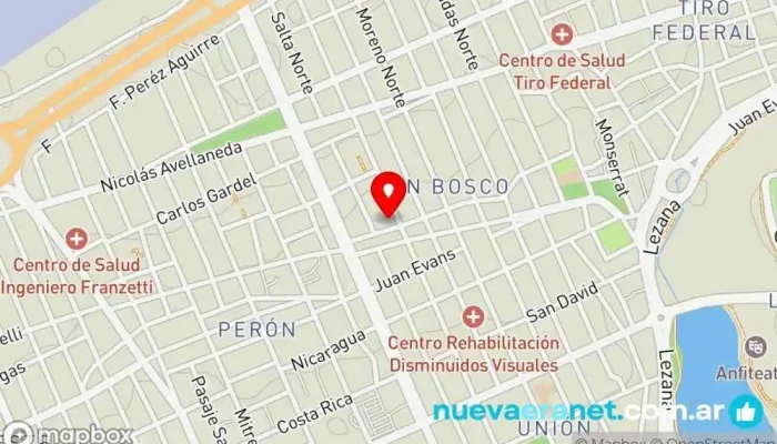 mapa de Tortas Dulce Abril (TRELEW ) Pastelería en Trelew
