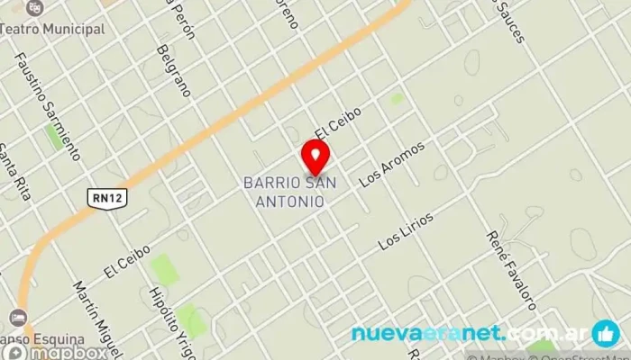 mapa de Tortas Morita Panadería en Esquina