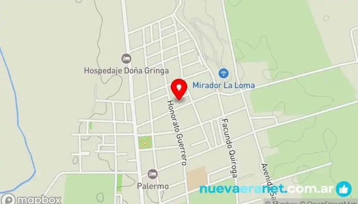 mapa de Tortas y dulces NAOMI Panadería en Villa Unión