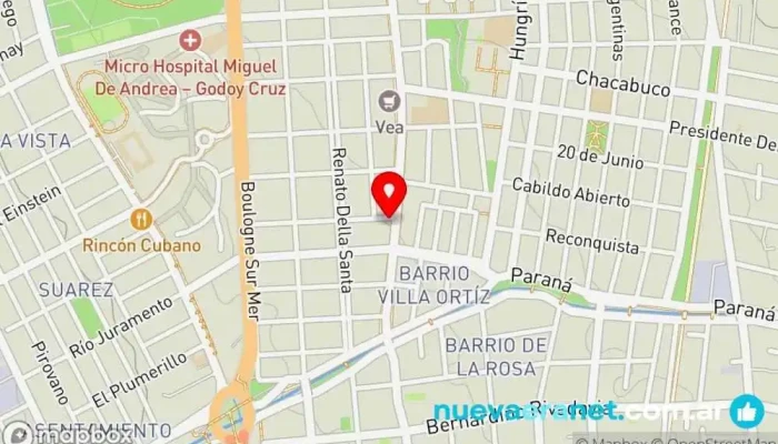 mapa de TORTERISIMA Panadería en Godoy Cruz