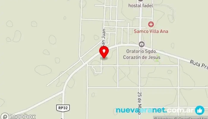 mapa de Trabajo de albañilería en general Constructor en Villa Ana