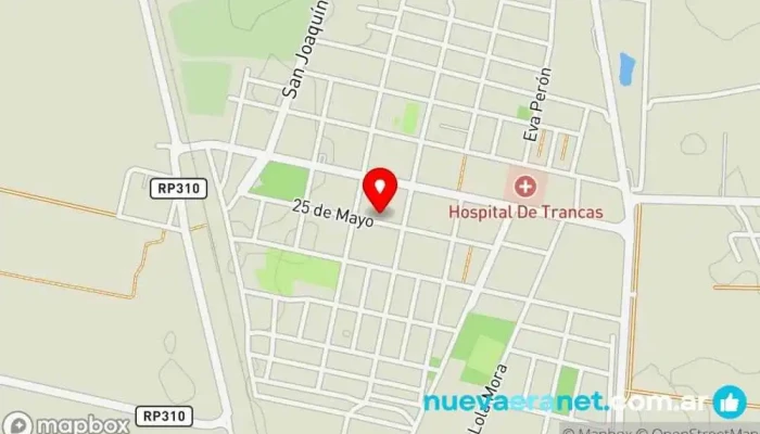 mapa de Trancas  en Trancas