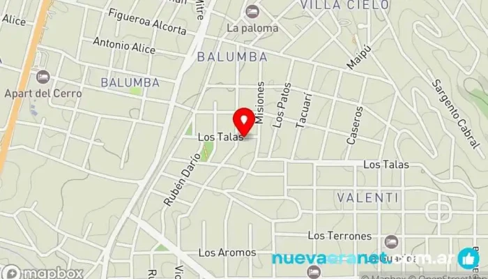 mapa de Transporte Pitra, Mudanzas compartidas y Traslados. Servicio de mudanzas y almacenamiento en Capilla del Monte