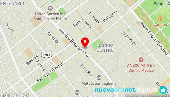 mapa de Trixi Sport Tienda de ropa de deportes en Santiago del Estero