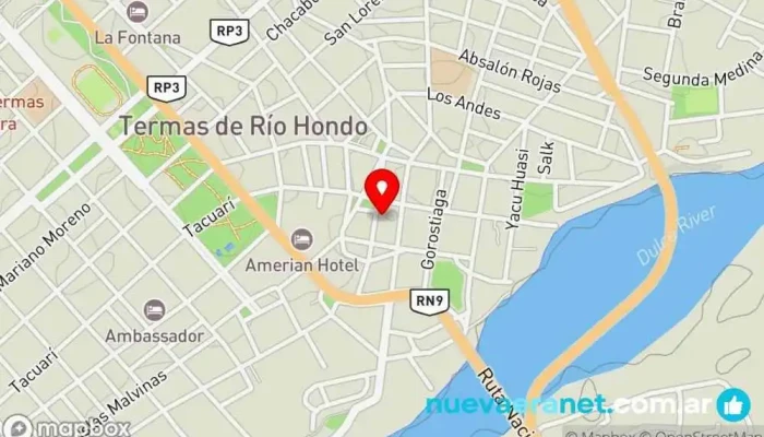 mapa de Trixi Sport TRH Tienda de ropa de deportes en Termas de Río Hondo