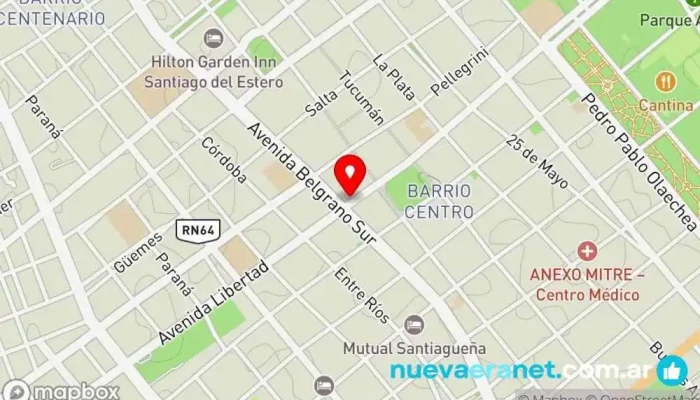 mapa de Tufi Express Tienda de ropa en Santiago del Estero