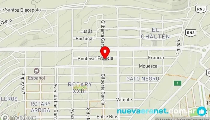 mapa de Ülmen Pastelería en Caleta Olivia