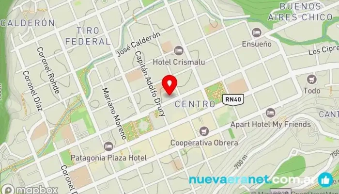 mapa de Unser Traum Pastelería, Panadería, Cafetería en San Martín de los Andes