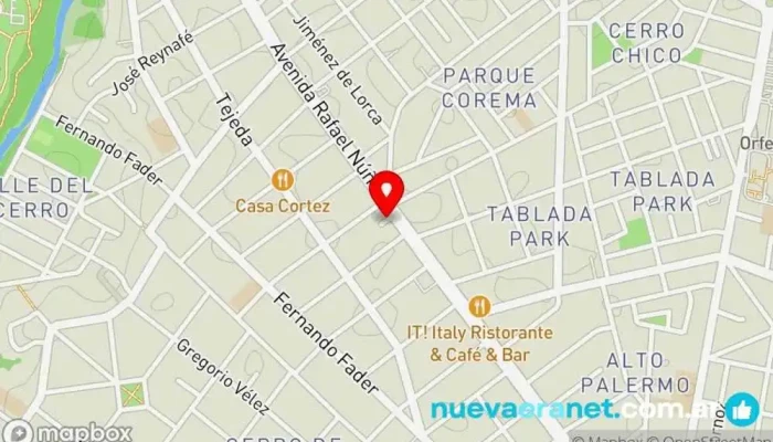 mapa de Urban Bakery Panadería en Córdoba