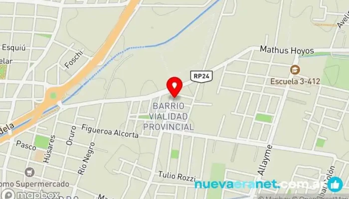 mapa de Uyuyuy dulzuras Pastelería en Guaymallén
