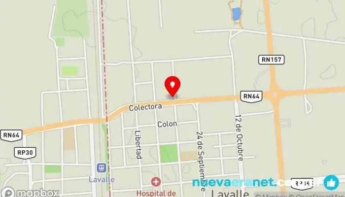 mapa de Valentina, Panificación Artesanal Panadería en Lavalle