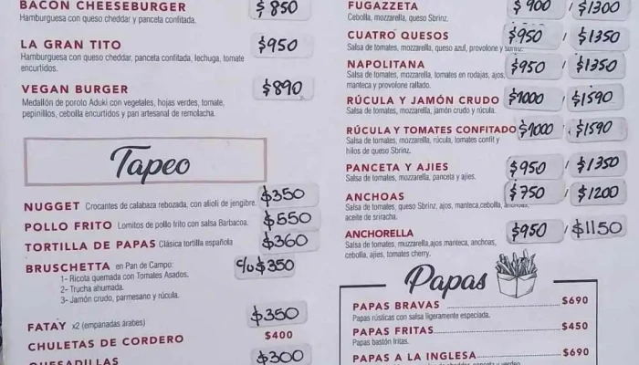Valentino Avenida Confiteria Carta - Gral. Roca