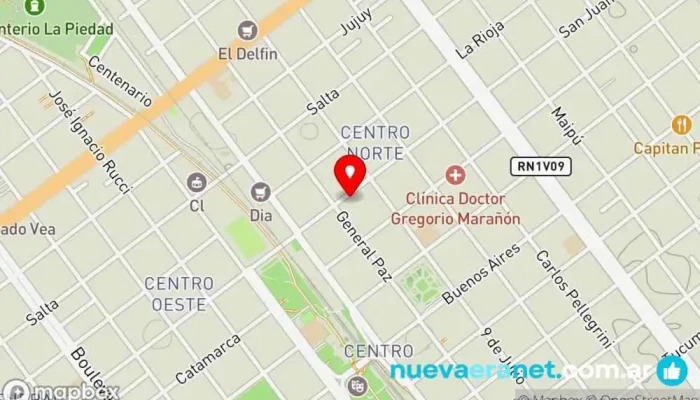 mapa de Vanova Tienda de electrodomésticos en Villa María