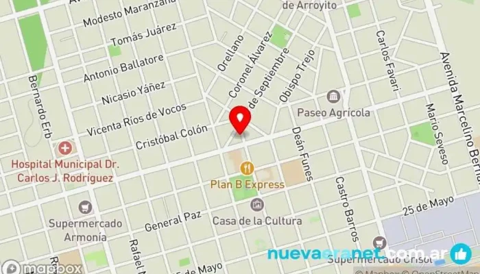 mapa de Vaula Inmobiliaria Agencia inmobiliaria en Arroyito