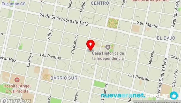 mapa de Veterinaria Casa Campo Veterinario, Tienda de animales en San Miguel de Tucumán
