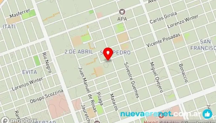 mapa de Vicente posadas 2136 Panadería en Formosa