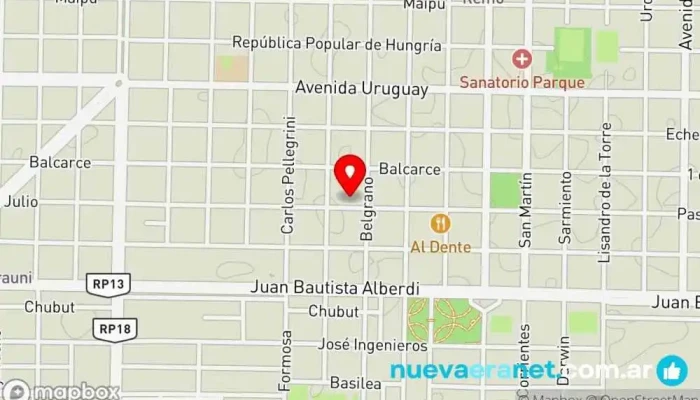 mapa de Villa Beignets Pastelería en Villa Angela