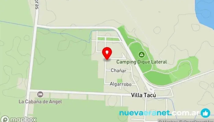 mapa de Villa Tacu Alquiler Hotel en Zonda