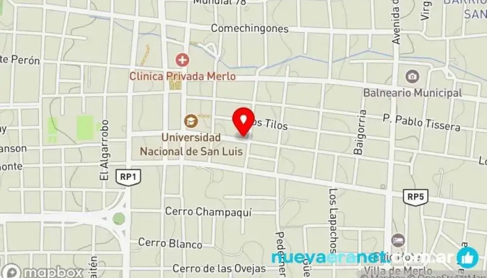 mapa de Villegas Propiedades Agencia inmobiliaria en Merlo