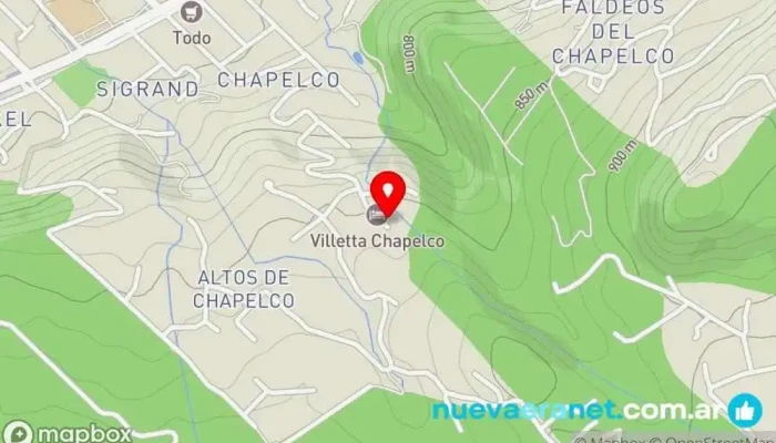 mapa de Villetta Chapelco Apartamento turístico en San Martín de los Andes