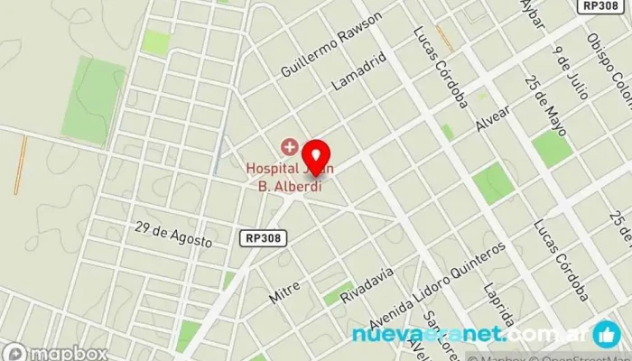 mapa de Virgen Del Valle Panadería Panadería en Juan Bautista Alberdi
