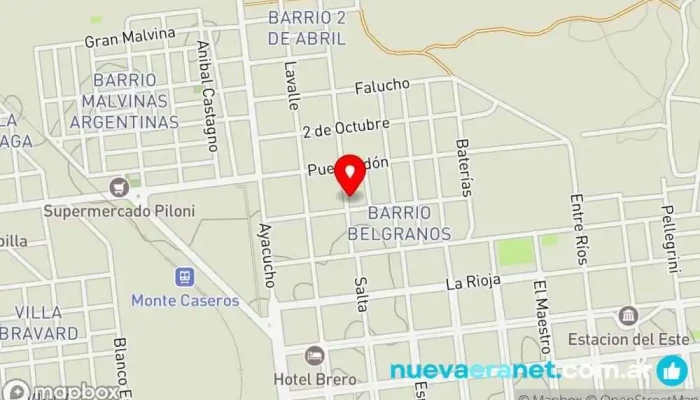 mapa de Vivero Yoli Centro de jardinería en Corrientes