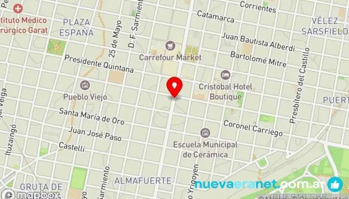mapa de WAFI WAFFLES Panadería en Concordia