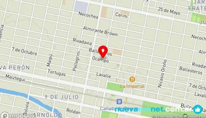 mapa de Wonka's Bar, Panadería, Cafetería en Cañada de Gomez