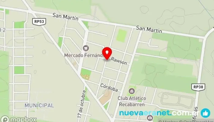 mapa de YAHWEH MINISTERIOS Institución religiosa en Villa Basilio Nievas