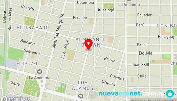 mapa de Zucra almacén de madialunas Panadería en Cipolletti